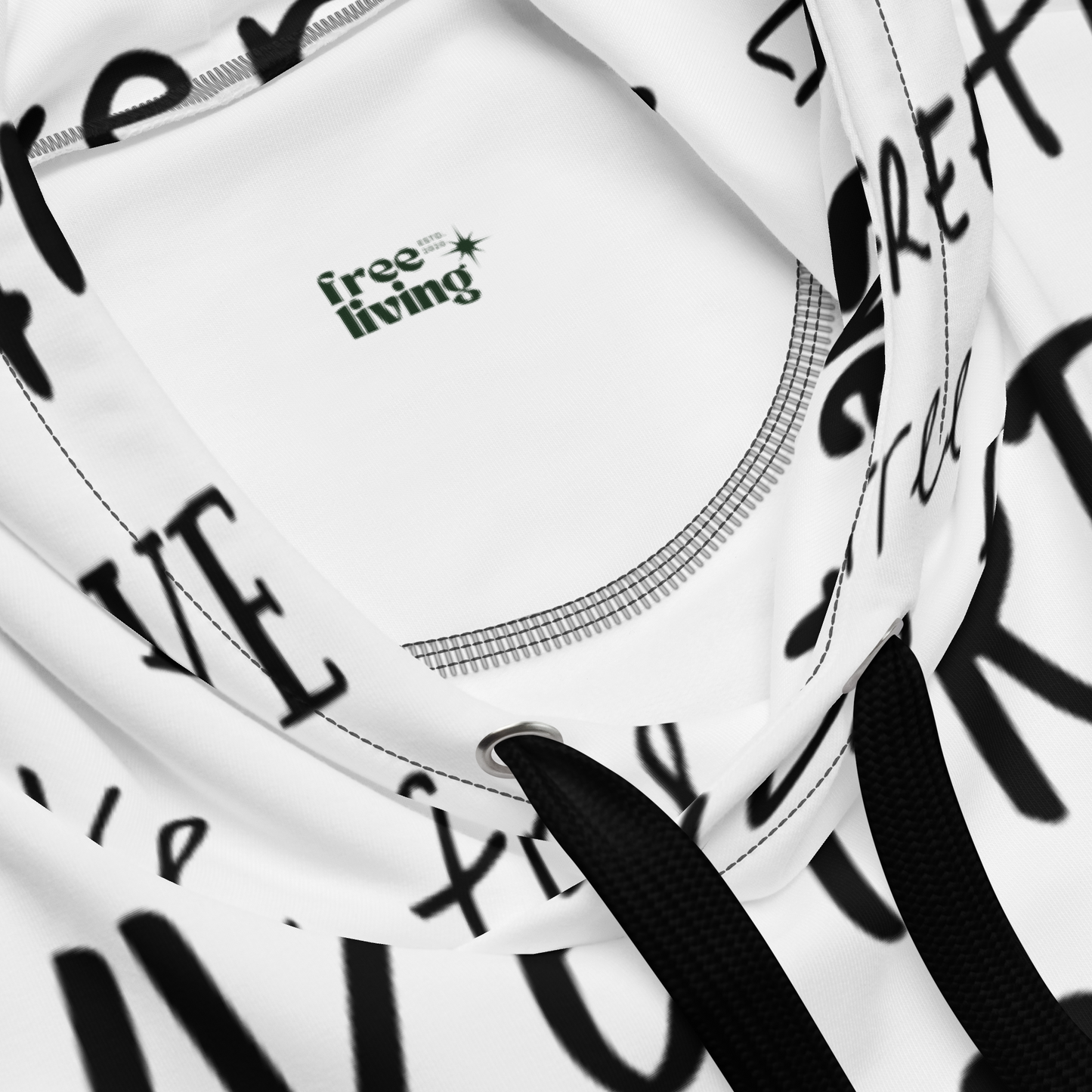 "Live Free" Collage Hoodie
