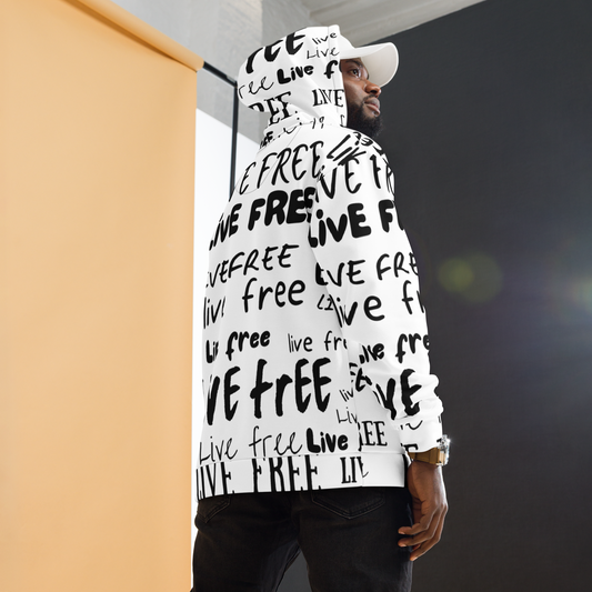 "Live Free" Collage Hoodie